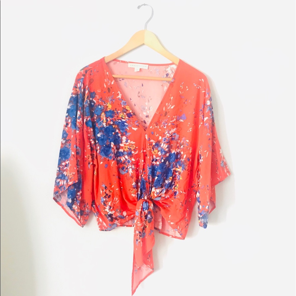 Lovestitch-Tie front top